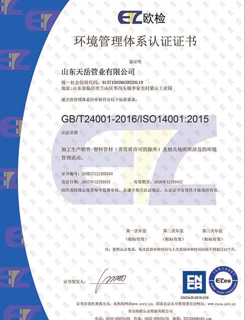 ISO14004环境认证